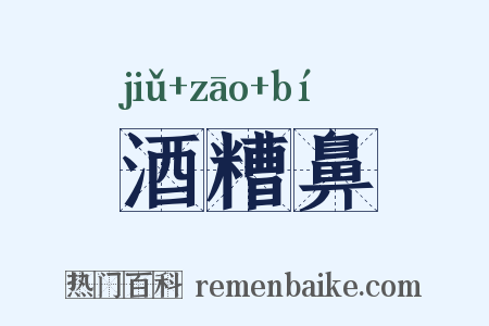 酒糟鼻是什么意思的图片